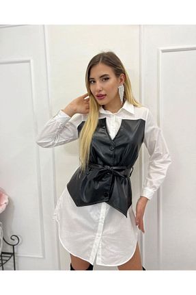 لباس سفید زنانه بافتنی 1Moda1Tarz - کد 805558658