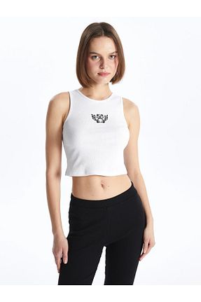 تیشرت آبی زنانه Skinny LC Waikiki - کد 805571984