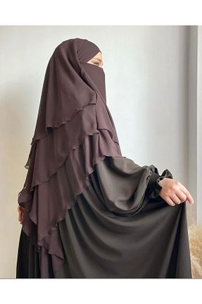 روسری قهوه ای شیفون SAVANNAHSTAR - کد 805675804