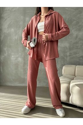 ست بالاتنه و پائین تنه صورتی زنانه تریکو Elizan - کد 805791491