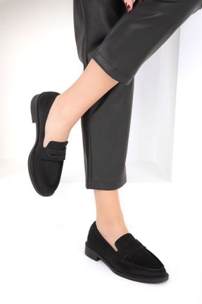 کفش کژوال مشکی زنانه چرم مصنوعی پاشنه کوتاه ( 4 - 1 cm ) پاشنه ساده کد 802583678