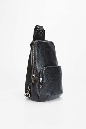 کیف پستچی مشکی مردانه چرم خالص Tamer Tanca - کد 805745598