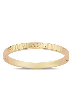 دستبند استیل طلائی زنانه فولاد ( استیل ) کد 805387462
