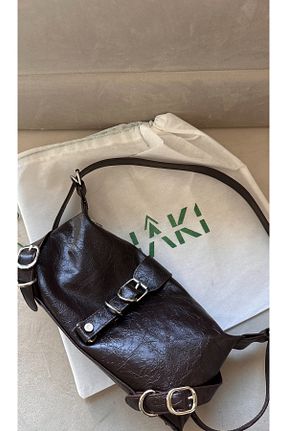 کیف دوشی سرمه ای زنانه چرم مصنوعی Boutiquehaki - کد 805333938