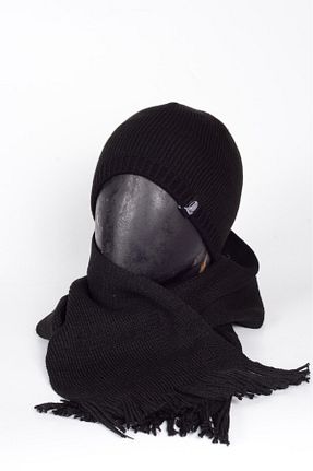 کلاه مشکی مردانه اکریلیک mercantoptan - کد 775819521