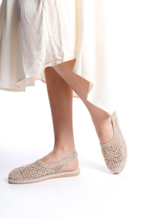 کفش کلاسیک بژ زنانه پاشنه کوتاه ( 4 - 1 cm ) کد 805744133
