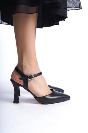 کفش پاشنه بلند کلاسیک مشکی زنانه پاشنه نازک پاشنه متوسط ( 5 - 9 cm ) کد 805757583