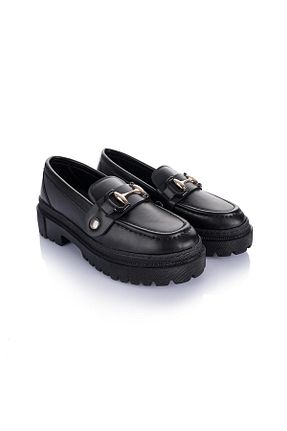 کفش لوفر مشکی زنانه چرم مصنوعی Getcho - کد 793645315