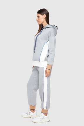 سوئیشرت طوسی زنانه ساده GIZIA - کد 336290886