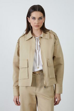 کت بژ زنانه گشاد GIZIA - کد 803428051