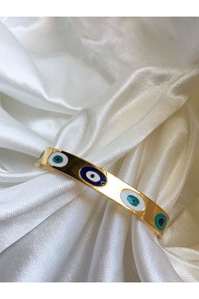 دستبند استیل (فولاد) طلائی زنانه استیل (فولاد) Levazım AVM - کد 805608883