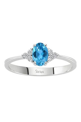 انگشتر برلیان سفید 8 عیار Sirius Pırlanta - کد 77698608