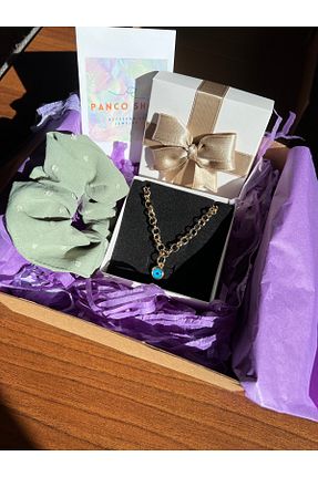 گردنبند جواهر سبز زنانه رودیوم PANCO SHOP ACCESSORIES JEWELRY - کد 805795556
