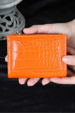 کیف دستی نارنجی زنانه سایز کوچک چرم مصنوعی کد 805881298