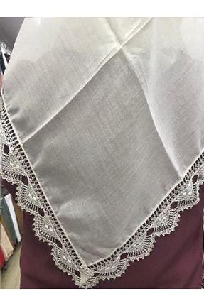 روسری سفید ساده ALLURİNG - کد 107471688