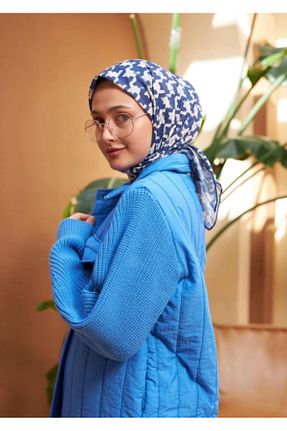روسری بنفش پنبه پلی استر İpekhan - کد 806298153