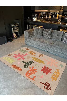 فرش رنگی قابل شستشو Rugs Modern Halı - کد 806304497
