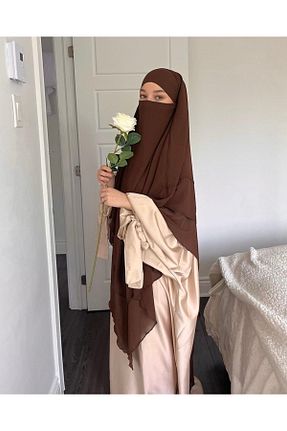 شال قهوه ای زنانه شیفون SAVANNAHSTAR - کد 805927654