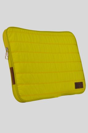 کیف لپ تاپ زرد زنانه پارچه نساجی کد 805975208