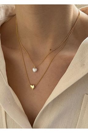 گردنبند جواهر رنگی زنانه برنجی takıtarzım - کد 806457893