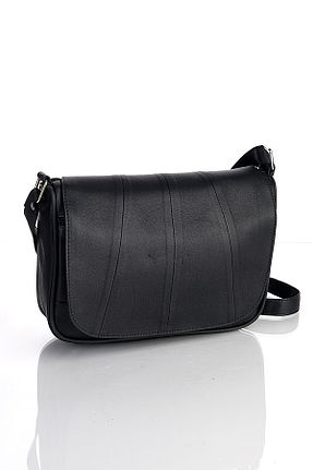 کیف دوشی مشکی زنانه چرم خالص fubileather - کد 806077822