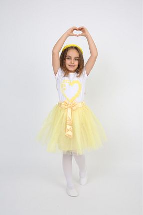 ست بالاتنه و پائین تنه زرد بچه گانه بافتنی Dıgıl Kids - کد 806548833