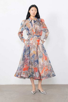 پیراهن رنگی زنانه رگولار GIZIA - کد 670180686
