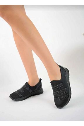 کفش پیاده روی مشکی زنانه چرم مصنوعی Bera - کد 678307772