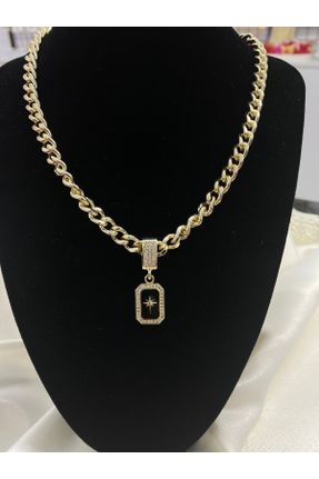 گردنبند جواهر طلائی زنانه روکش طلا کد 806329154