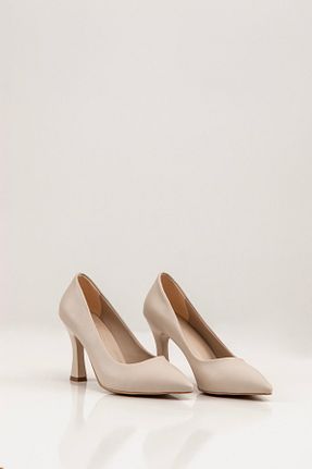 کفش مجلسی بژ زنانه چرم مصنوعی SVMSHOES - کد 806536524