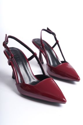 کفش پاشنه بلند کلاسیک زرشکی زنانه PU پاشنه نازک پاشنه متوسط ( 5 - 9 cm ) کد 806535083