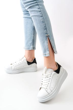 کفش کژوال سفید زنانه پاشنه کوتاه ( 4 - 1 cm ) پاشنه ساده کد 806547827
