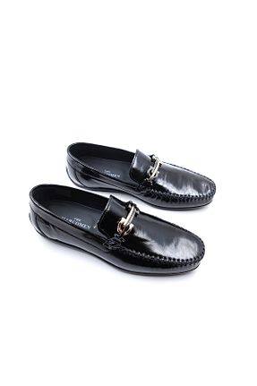 کفش لوفر مشکی مردانه چرم لاکی MARCOMEN - کد 806288353