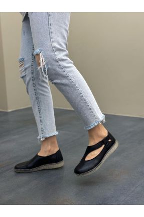 کفش کژوال مشکی زنانه پاشنه کوتاه ( 4 - 1 cm ) پاشنه ساده کد 805976531