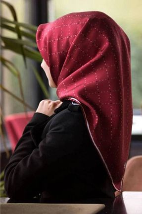 روسری زرشکی Vissona - کد 95048217