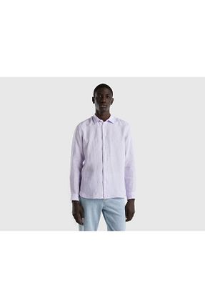 پیراهن بنفش مردانه رگولار United Colors of Benetton - کد 806426490