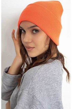 کلاه پشمی نارنجی زنانه پشمی Boldy - کد 250244687