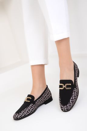 کفش کژوال مشکی زنانه چرم مصنوعی پاشنه کوتاه ( 4 - 1 cm ) پاشنه ساده کد 802583681