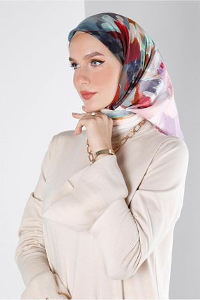 روسری بژ پلی استر Alvina - کد 805971402