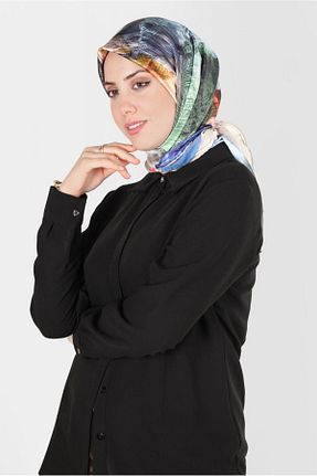 روسری صورتی پلی استر Alvina - کد 805972037