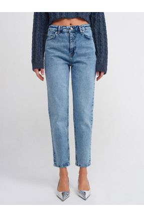 شلوار جین آبی زنانه پاچه تنگ سوپر فاق بلند جین کد 806014987