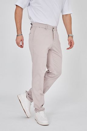 شلوار بژ مردانه پنبه - پلی استر - الاستین ENZİM JEANS - کد 806024230