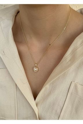 گردنبند جواهر رنگی زنانه برنجی takıtarzım - کد 806458072