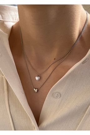گردنبند جواهر رنگی زنانه برنجی takıtarzım - کد 806458484