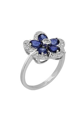 انگشتر برلیان سفید یاقوت کبود Sirius Pırlanta - کد 89077937