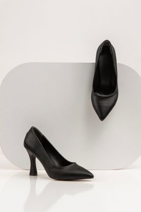 کفش پاشنه بلند کلاسیک مشکی زنانه چرم مصنوعی پاشنه نازک پاشنه متوسط ( 5 - 9 cm ) کد 806524242