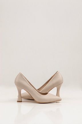 کفش مجلسی بژ زنانه چرم مصنوعی SVMSHOES - کد 806536524