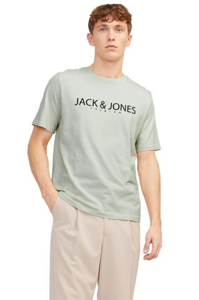 تی شرت سبز مردانه رگولار یقه گرد تکی بیسیک کد 806480761
