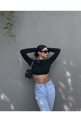 بلوز مشکی زنانه ساده TUĞBA ÖNAL - کد 794611720