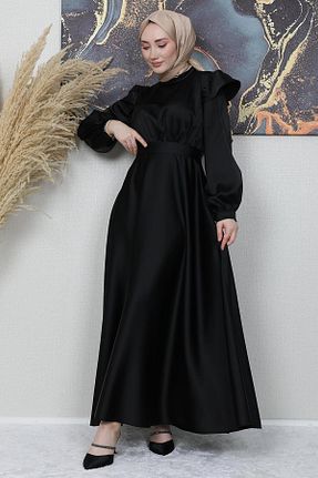 لباس حجاب مشکی زنانه Kalem giz astore - کد 806556807